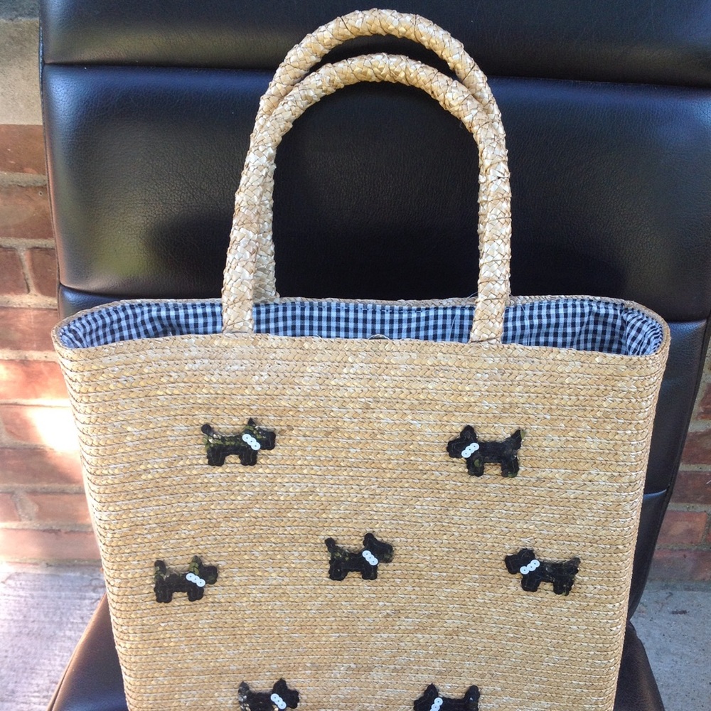 Cappelli sequin scotties dog  tote 15x13